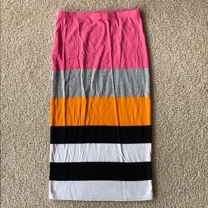 Topshop jersey knit midi skirt